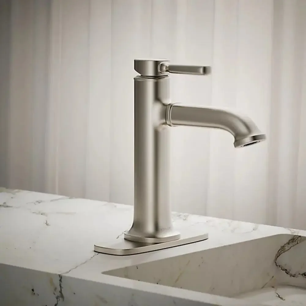 Kohler Terzet Brushed Nickel Single Handled Bathroom Faucet